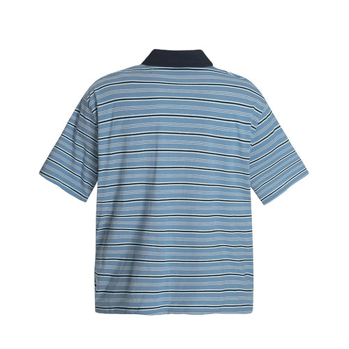 Blue Striped Polo Shirt