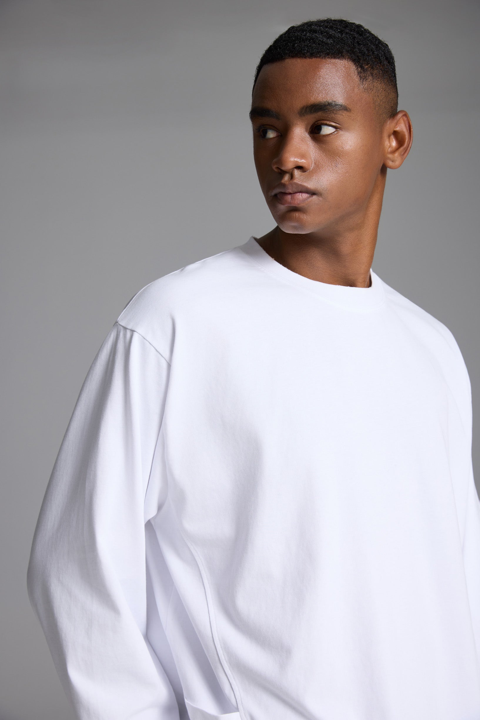 コットン スウェットシャツ ホワイト