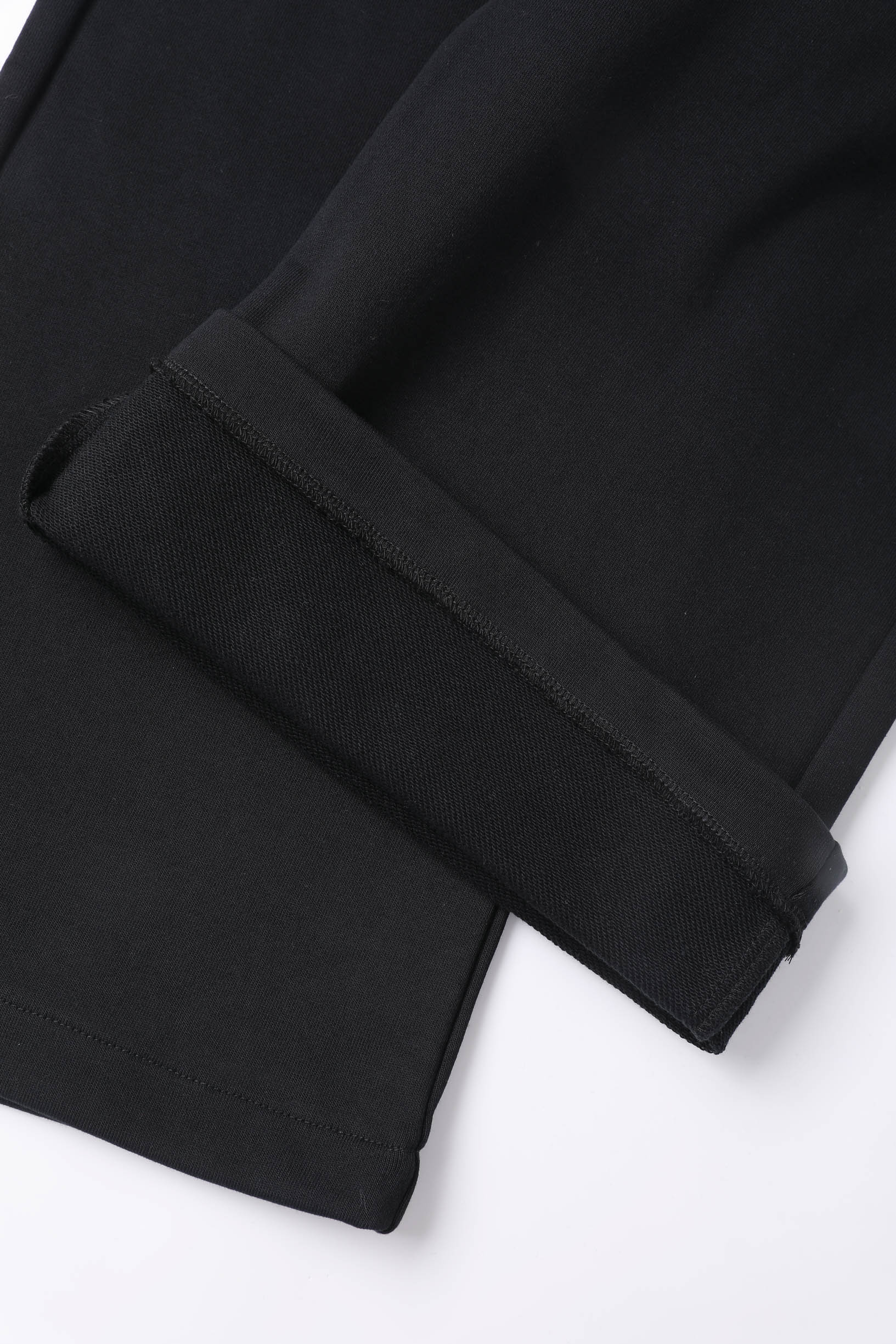 LINDEN ストレートスウェットパンツ ブラック