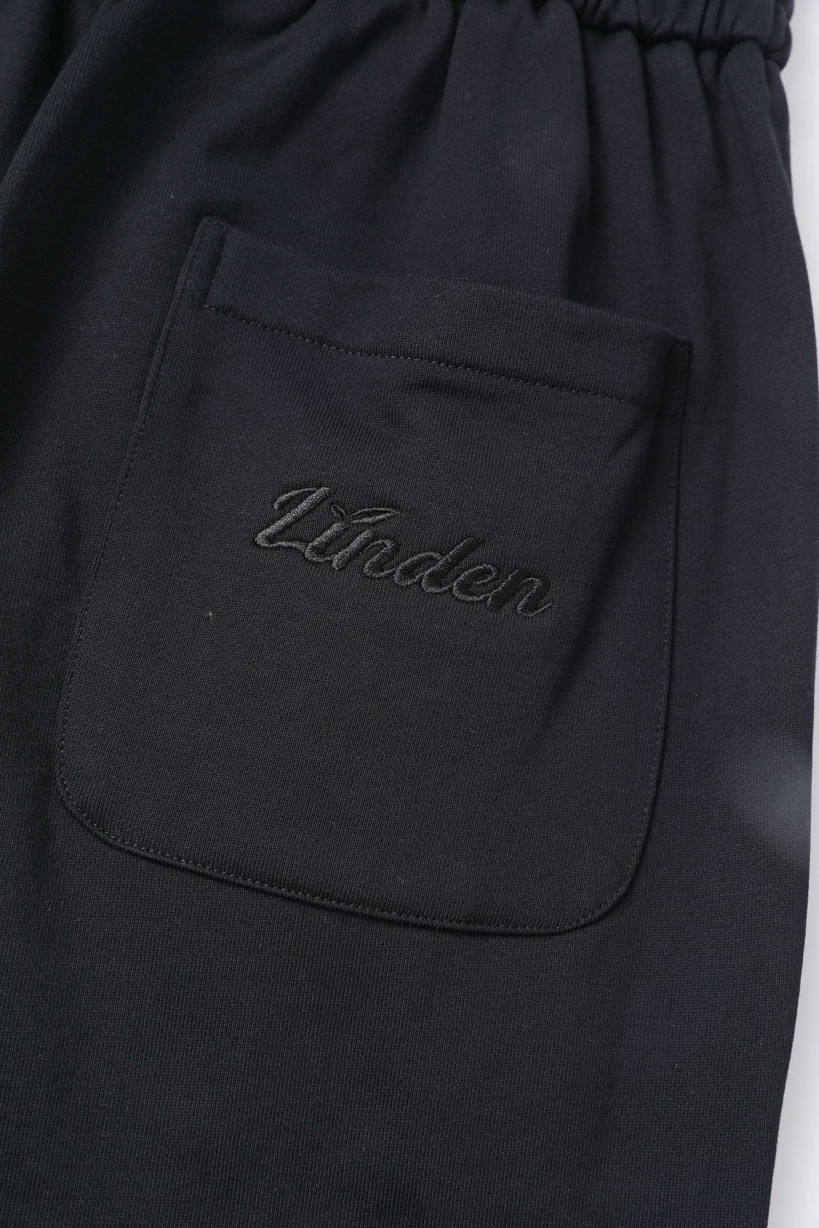 LINDEN ストレートスウェットパンツ ブラック